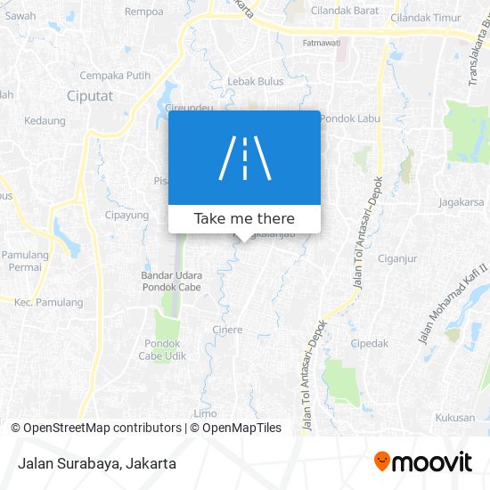 Jalan Surabaya map