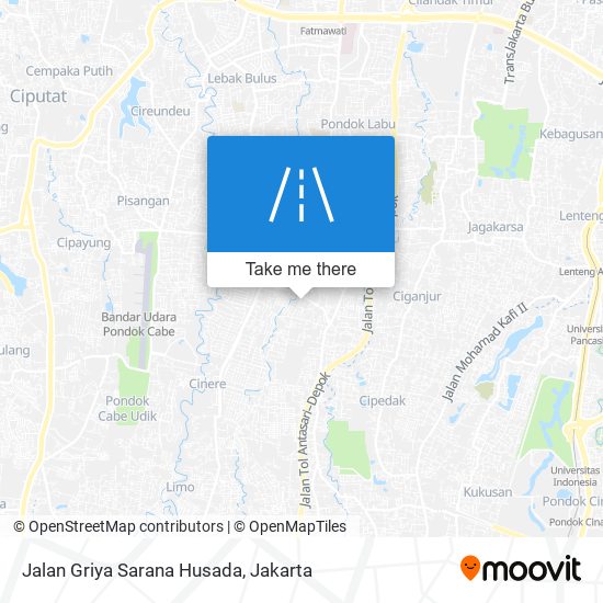 Jalan Griya Sarana Husada map