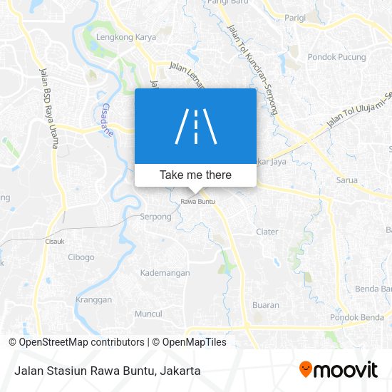 Jalan Stasiun Rawa Buntu map