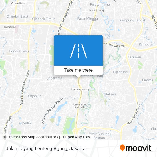 Jalan Layang Lenteng Agung map