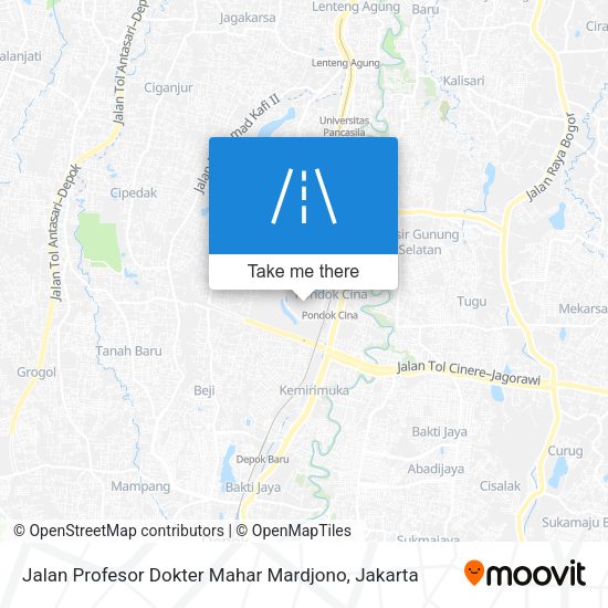 Jalan Profesor Dokter Mahar Mardjono map