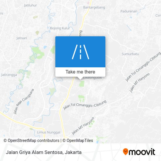 Jalan Griya Alam Sentosa map