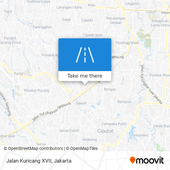 Jalan Kuricang XVII map