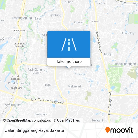 Jalan Singgalang Raya map