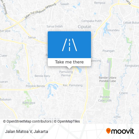 Jalan Matoa V map