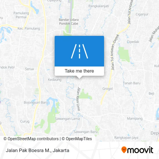 Jalan Pak Boesra M. map