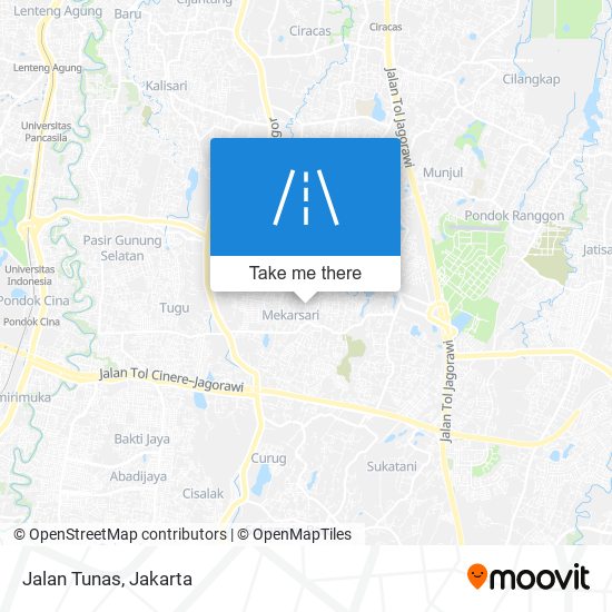 Jalan Tunas map