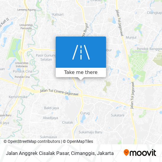 Jalan Anggrek Cisalak Pasar, Cimanggis map