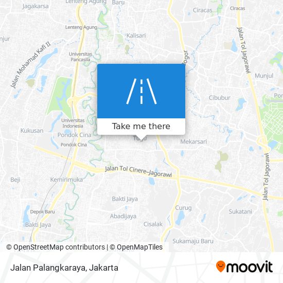 Jalan Palangkaraya map