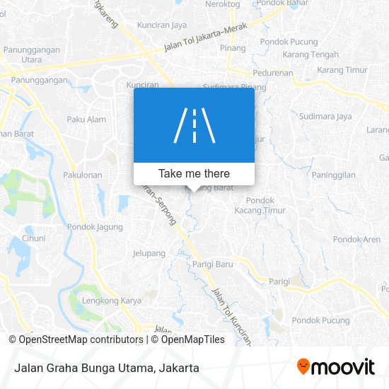 Jalan Graha Bunga Utama map
