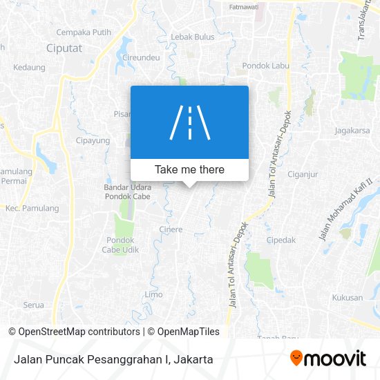 Jalan Puncak Pesanggrahan I map