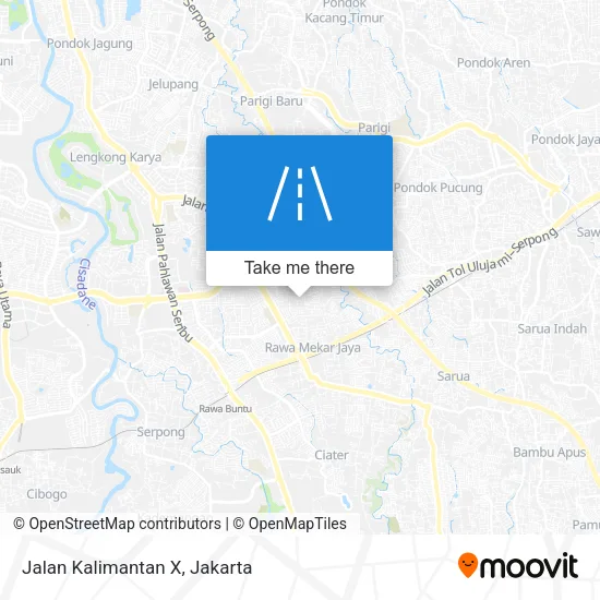 Jalan Kalimantan X map