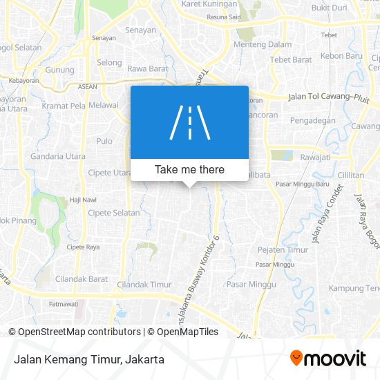 Jalan Kemang Timur map