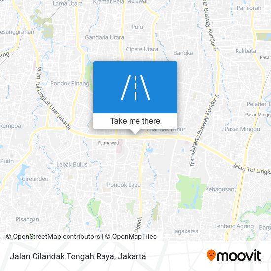 Jalan Cilandak Tengah Raya map