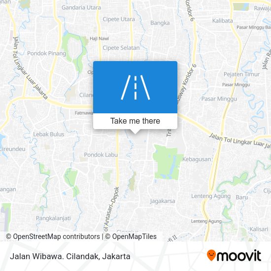Jalan Wibawa. Cilandak map