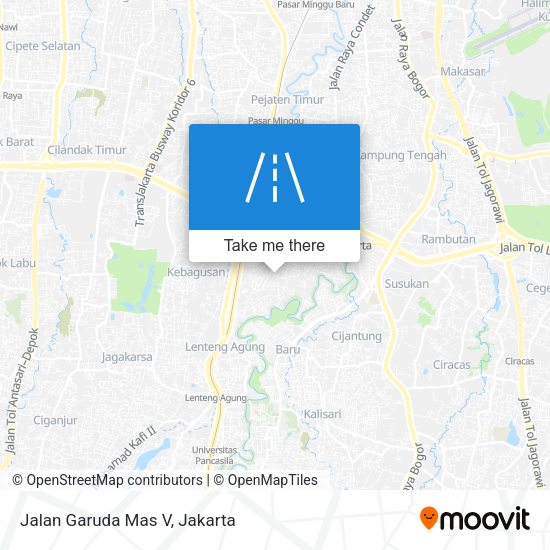 Jalan Garuda Mas V map