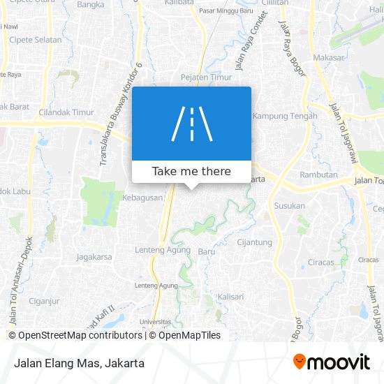 Jalan Elang Mas map