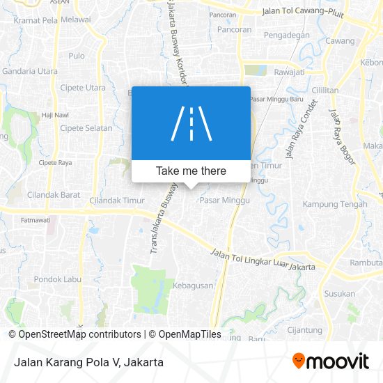 Jalan Karang Pola V map