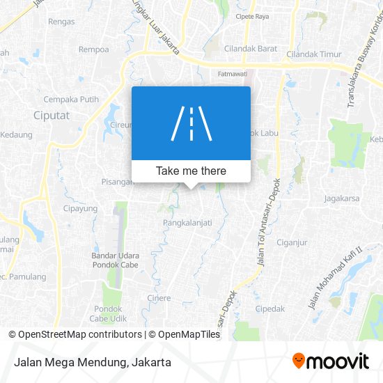 Jalan Mega Mendung map