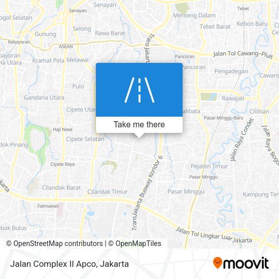 Jalan Complex II Apco map