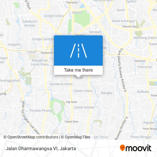 Jalan Dharmawangsa VI map