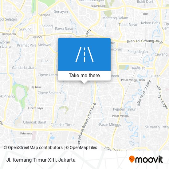 Jl. Kemang Timur XIII map