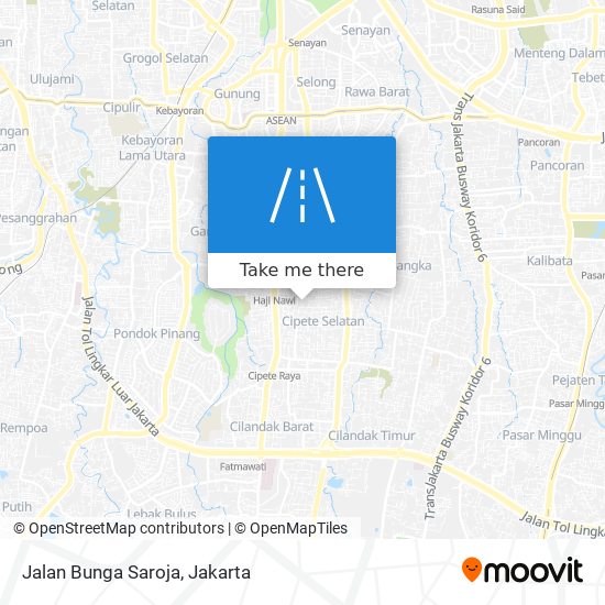 Jalan Bunga Saroja map