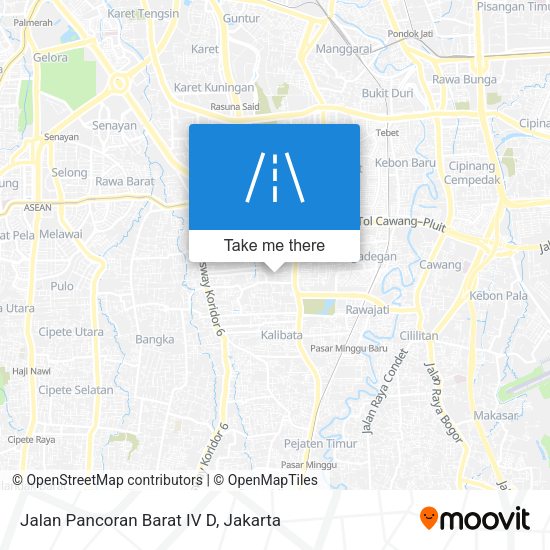 Jalan Pancoran Barat IV D map