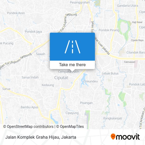 Jalan Komplek Graha Hijau map
