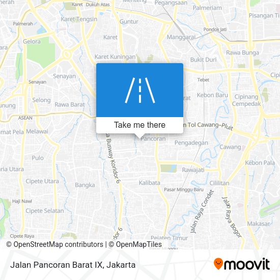 Jalan Pancoran Barat IX map