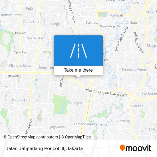Jalan Jatipadang Poncol III map