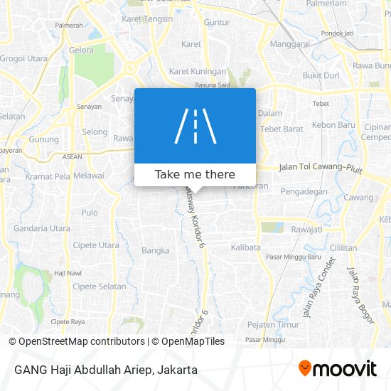 GANG Haji Abdullah Ariep map