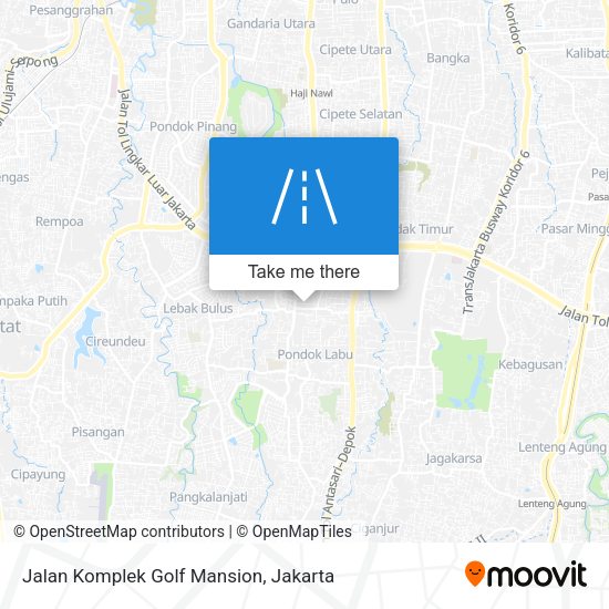 Jalan Komplek Golf Mansion map