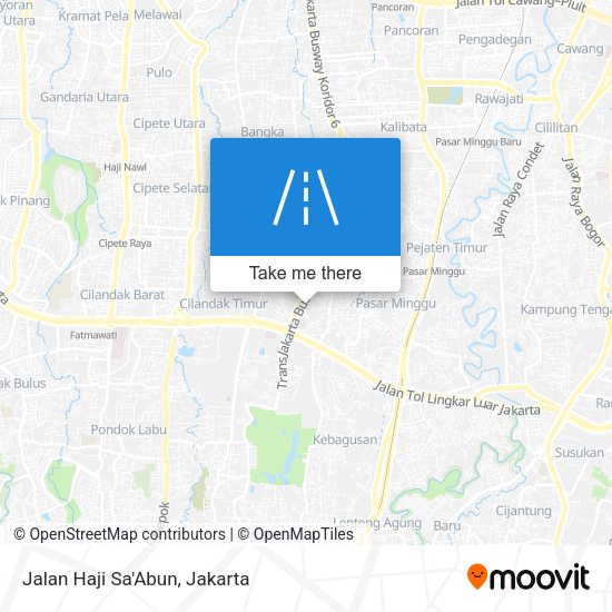 Jalan Haji Sa'Abun map