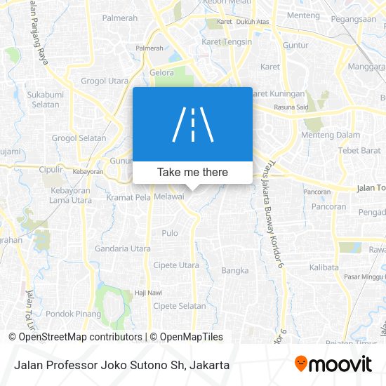 Jalan Professor Joko Sutono Sh map