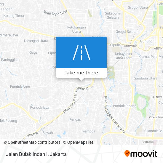 Jalan Bulak Indah I map