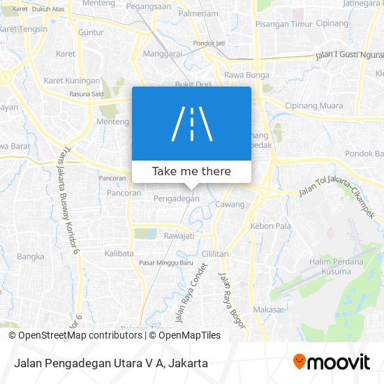 Jalan Pengadegan Utara V A map