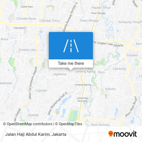 Jalan Haji Abdul Karim map