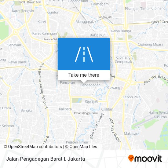 Jalan Pengadegan Barat I map