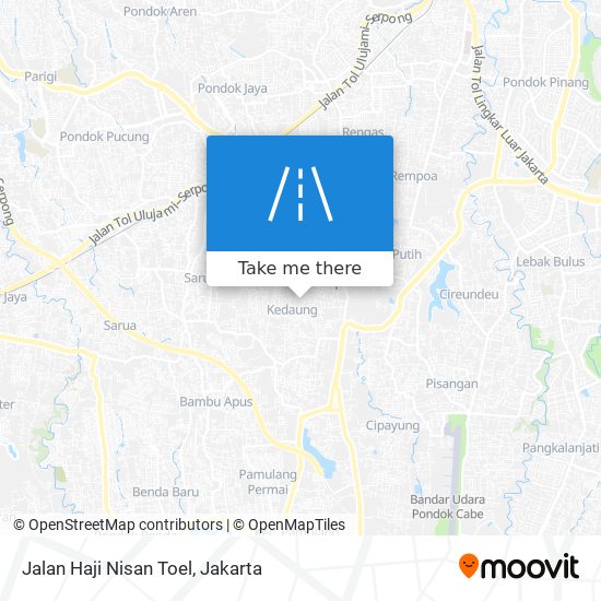 Jalan Haji Nisan Toel map