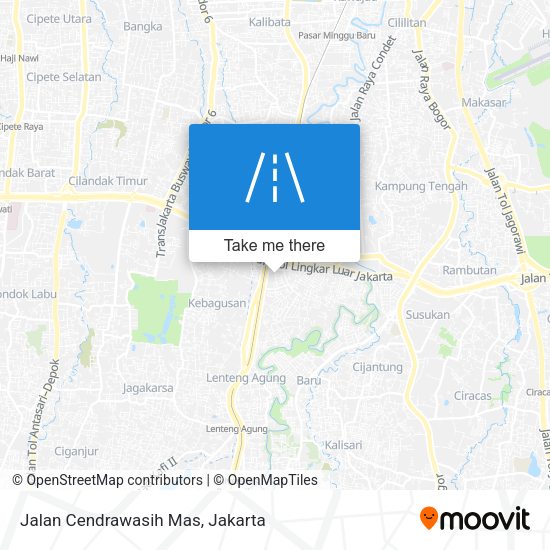 Jalan Cendrawasih Mas map
