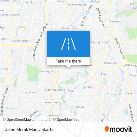 Jalan Merak Mas map