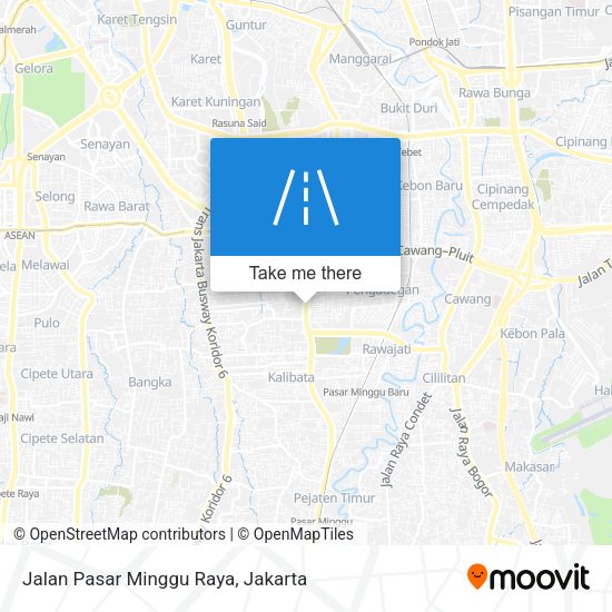 Jalan Pasar Minggu Raya map