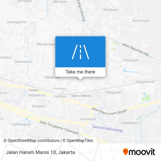Jalan Harum Manis 10 map