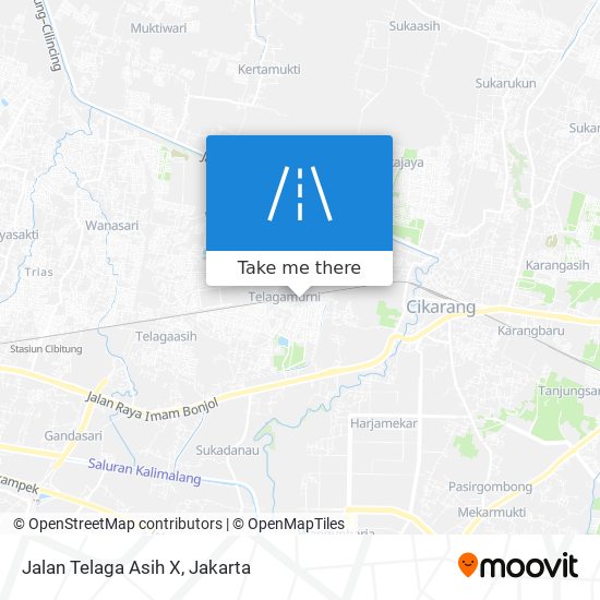 Jalan Telaga Asih X map