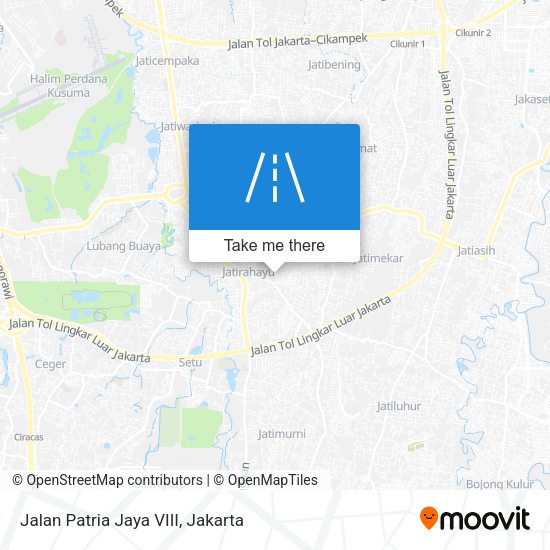 Jalan Patria Jaya VIII map