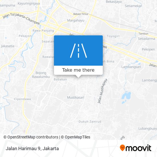 Jalan Harimau 9 map