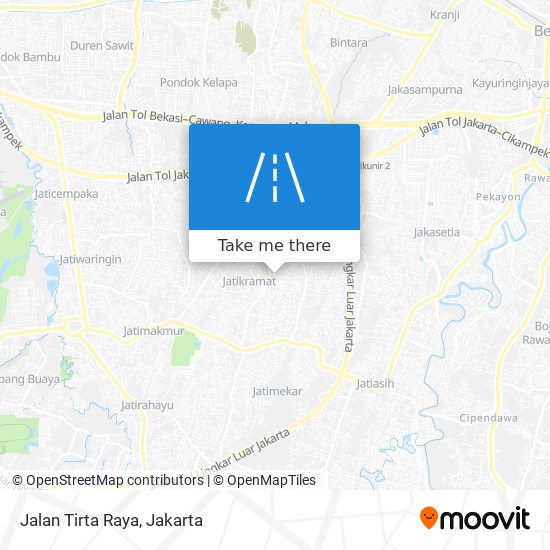 Jalan Tirta Raya map