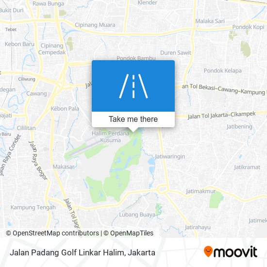 Jalan Padang Golf Linkar Halim map
