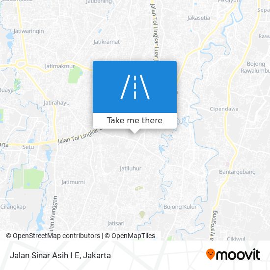 Jalan Sinar Asih I E map